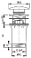 Донный клапан для раковины AlcaPlast A392