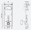 Система инсталляции для унитазов Wisa Exellent XS WC 90/110 мм 8050.452701