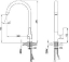 Смеситель LeMark BASIS LM3605C для кухни с высоким поворотным изливом