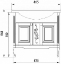 Тумба с раковиной ASB-Woodline Модена 85 белая