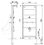 Система инсталляции для писсуаров AlcaPlast A107/1200